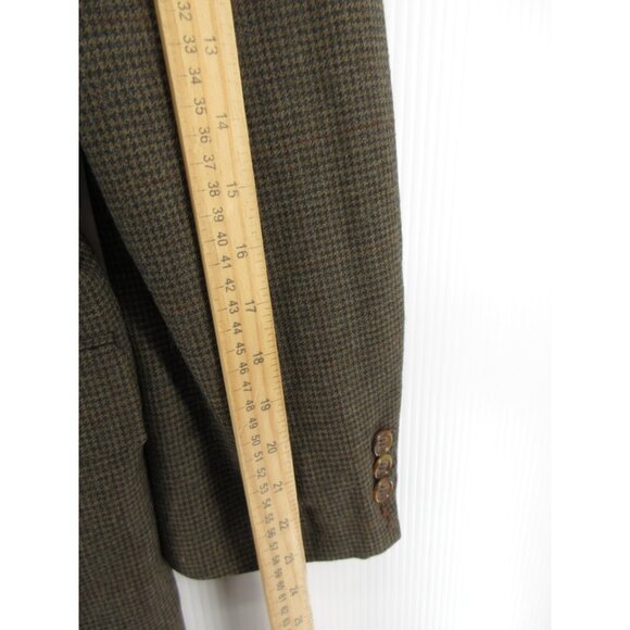 VINTAGE Evan Picone Sport Coat 42 Herringbone Blazer Wool Jacket * - Picture 7 of 16
